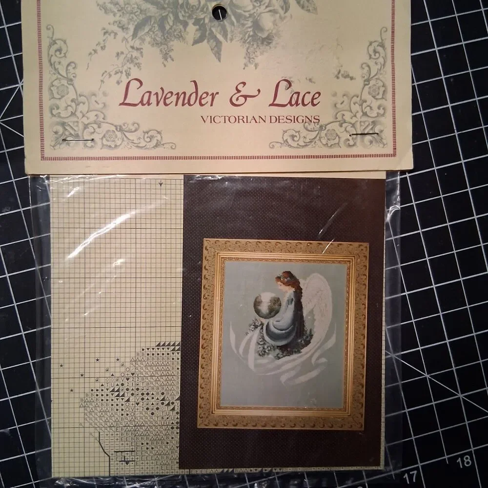 Lavender & Lace Earth Angel Cross Stitch Pattern LL16 Marilyn Leavitt-Imblum New